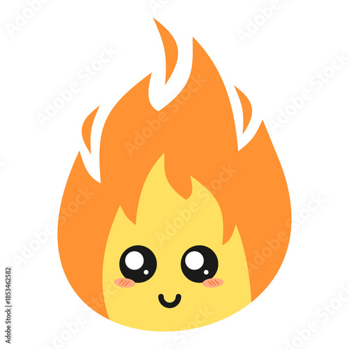 cute fire or flame vector