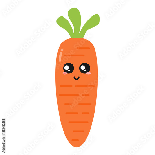 cute carrot vector