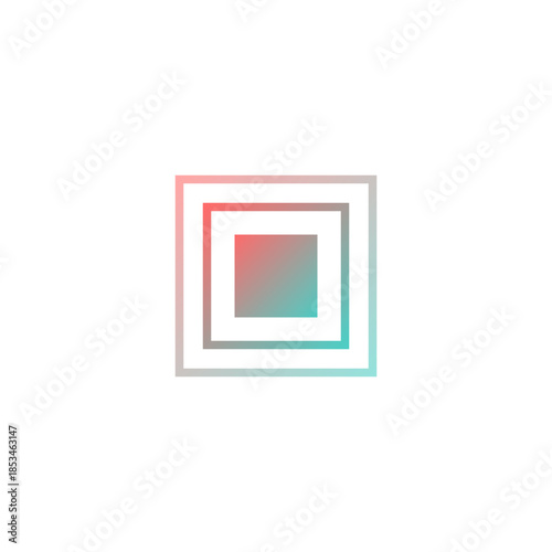 frame made of colorful spinning-squares