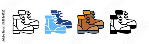 Safety Boots multiple icon