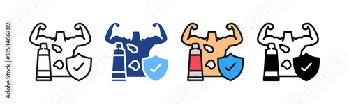 Skin Protection multiple icon