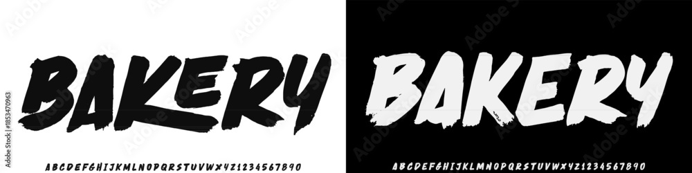 Obraz premium Hand drawn vector alphabet. Script font. Isolated letters written with marker, ink. Calligraphy, lettering