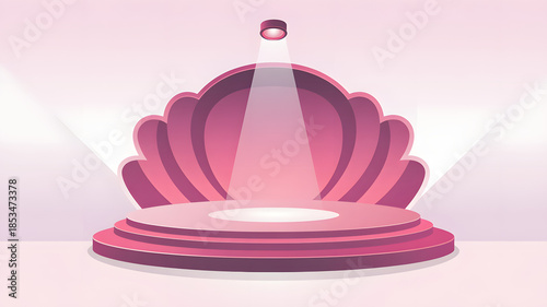 3d rendered illustration of a pink lotus