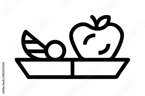 Balanced Diet Food Illustration  Flat Vector  Whit (1) Vector Illustration