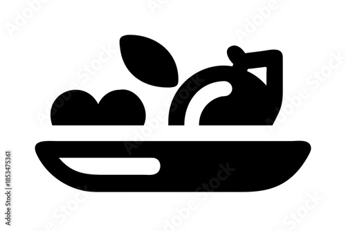 Clean Food Composition With Soft Colors  Minimal V (1) Vector Illustration