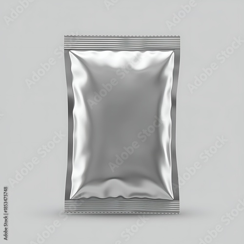 Shiny Foil Pouch Package Design Template