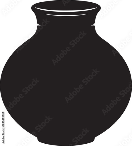 Traditional Indian Clay Pot Silhouette Vector

Matka Water Pot Icon for Traditional Culture

Ceramic Earthenware Pot Silhouette for Kitchen Decor

Antique Pottery Vase Minimalist Silhouette Graphic