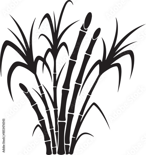 Sugarcane Plant Silhouette Indian Agriculture

Traditional Sugarcane Stalks Vector Graphic

Sugarcane Silhouette for Pongal and Festivals

Indian Farming Sugarcane Crop Illustration