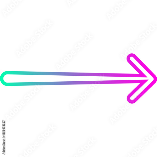 Neon Arrow Doodle