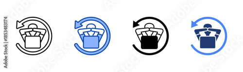 Relaxed icon set multiple style collection