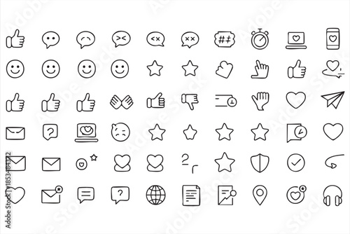 Likes, Comments, and Emoji Icons for Digital Interfaces