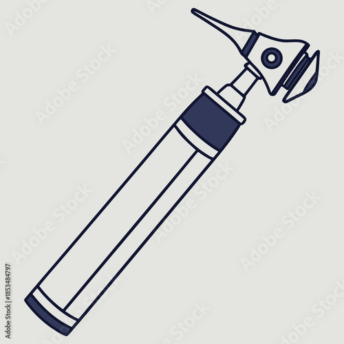 Otoscope showing the ear canal for health and medical care