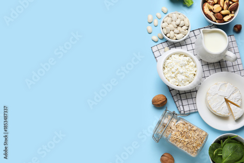 Healthy products rich in ca...
