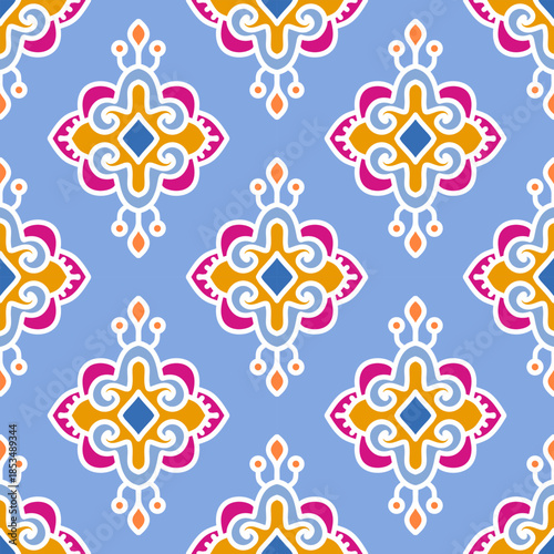 pattern, seamless, quatrefoil, tulip, flower, floral, geometric, moorish, arabesque, minimalist, modern, wallpaper, background, texture, grey, white, pastel, vector, illustration, design, decorative, 