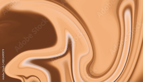 Abstract Liquid Marble Flow Background in Warm Tones