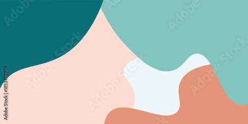 Vector colorful abstract background with dynamic wavy shape modern