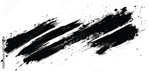 Black and white grunge urban texture vector with copy space.