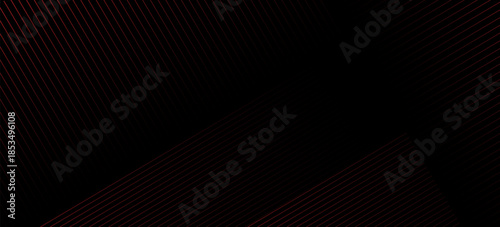 Modern background created by overlapping layers. Abstract black and red stripes line gradient background for backdrop or presentation