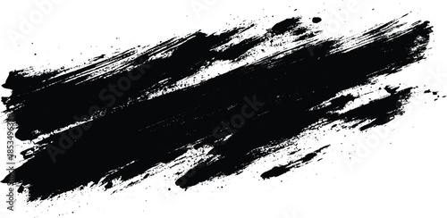 Vector paint brush spot Hand painted background Ink scribble dab clipart. 