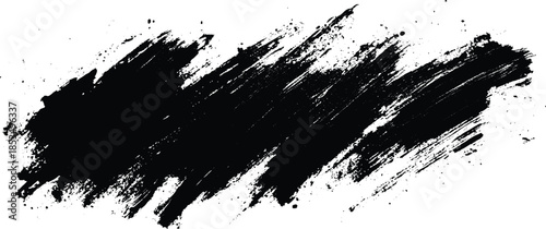 Vector paint brush spot Hand painted background Ink scribble dab clipart. 
