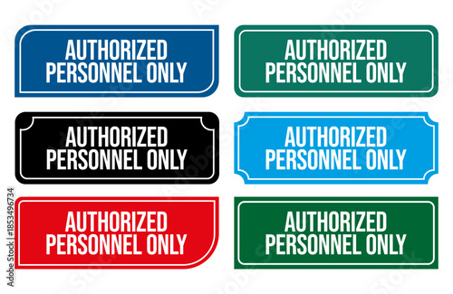 Authorized Personnel Only Door Sign Illustration Printable Door Signs for restricted staff areas