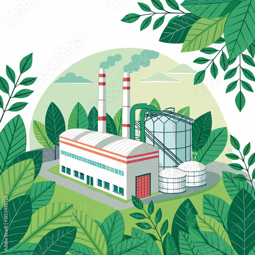 Bioenergy Plant With Leaves Professional Photo Great for Commercial Projects