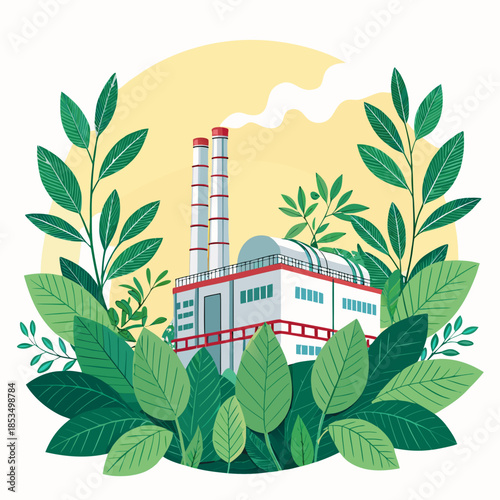 Bioenergy Plant With Leaves Premium Digital Asset Perfect for Editorial Content