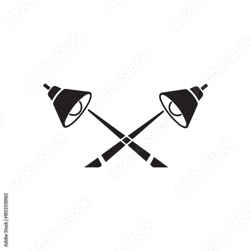 spotlights icon. Searchlight icon. vector illustration for mobile concept and web design