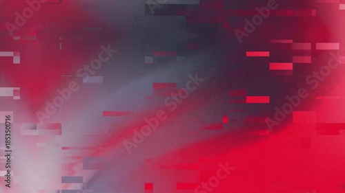 Wallpaper Mural Glitchy abstract design of red and gray shapes. Torontodigital.ca