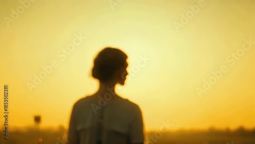 Gentle 4K stock video featuring smooth continuously flowing gradient background elegantly transitioning from delicate pale yellow hue into deeper richer and vibrant gold generating warm and