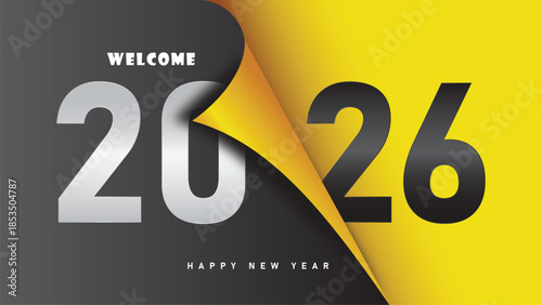 2026 New Year Vector for Celebration and Greeting Design