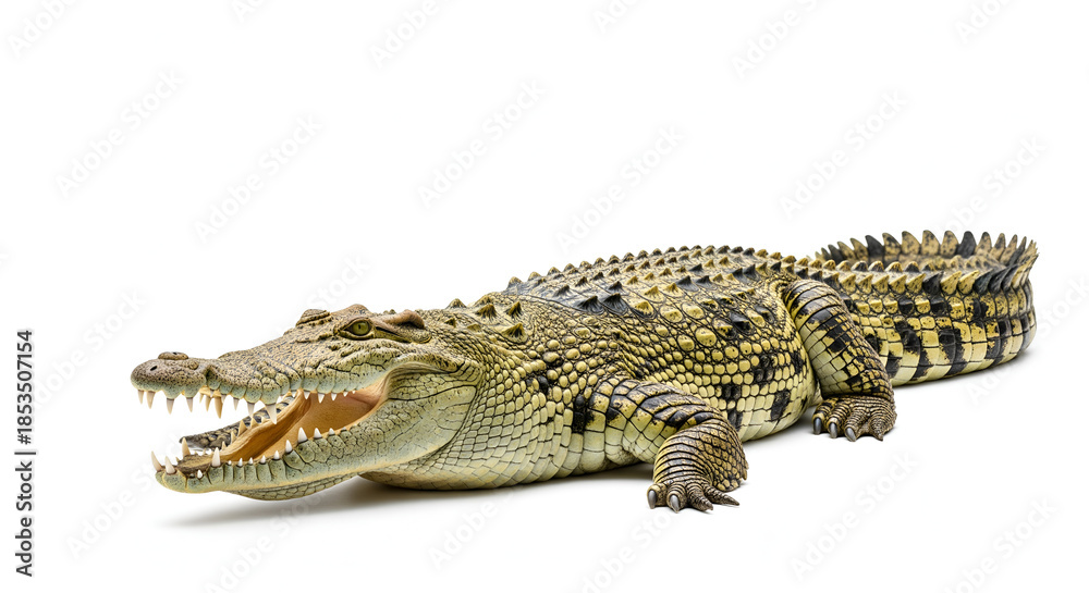 Obraz premium crocodile on white background