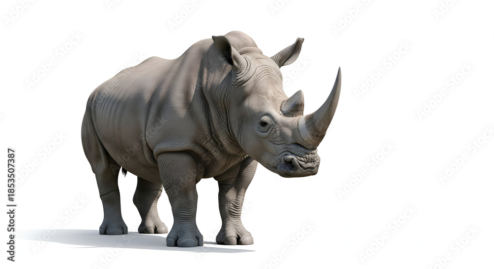 Obraz premium rhino isolated on white background