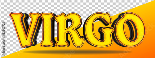 modern geometry 3d render isolated virgo