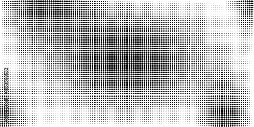 Halftone background. Grunge halftone pop art texture. White and black abstract wallpaper. Geometric vector