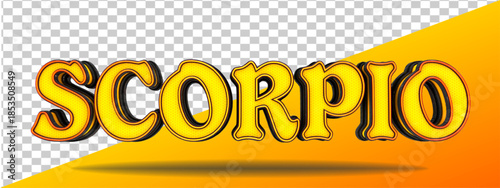 modern geometry 3d render isolated scorpio