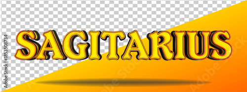 modern geometry 3d render isolated sagitarius