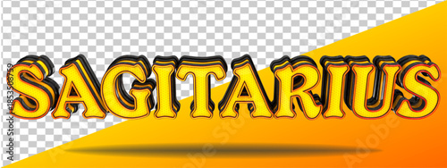 futuristic geometry 3d render isolated sagitarius