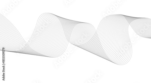 Abstract wave line. Digital frequency equalizer. digital Stylized line art background. Abstract white futuristic blend waves technology dynamic lines. 