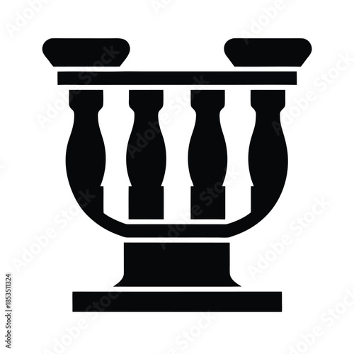 Balustrade Icon Vector Illustration