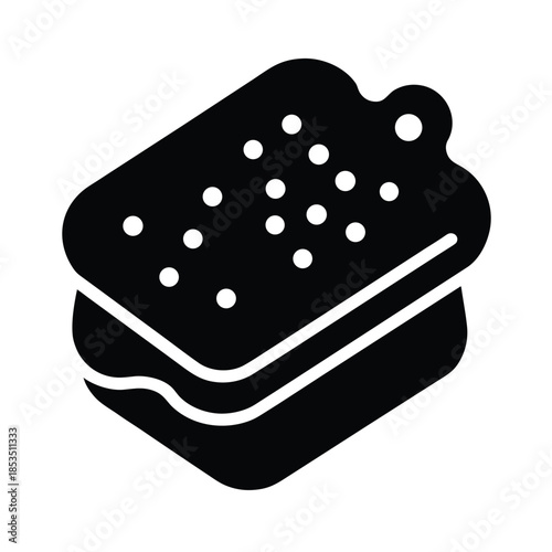 Bath Sponge Icon Vector Illustration