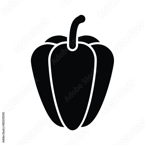 Bell Pepper Icon Vector Illustration