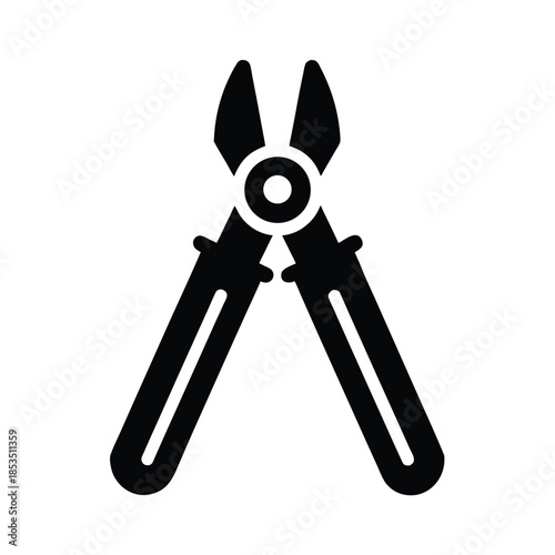 Bolt Cutter Icon Vector Illustration