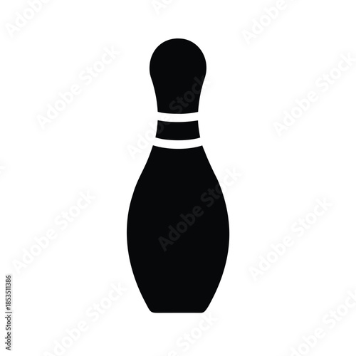 Bowling Pin Icon Vector Illustration