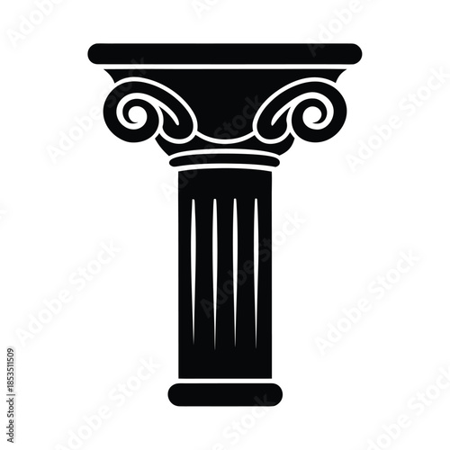 Column Capital Icon Vector Illustration