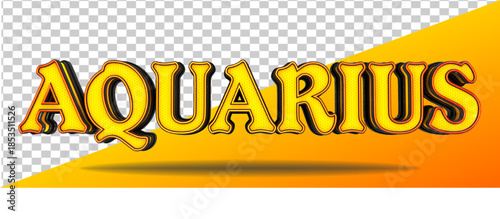 modern geometry 3d render isolated aquarius