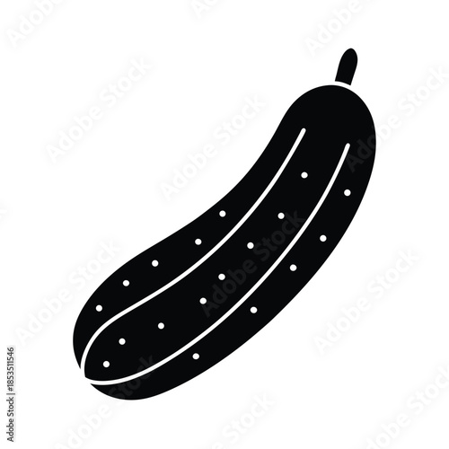 Cucumber Icon Vector Illustration