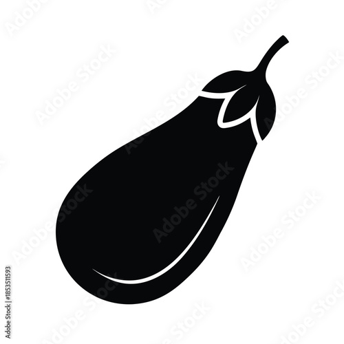 Eggplant Icon Vector Illustration