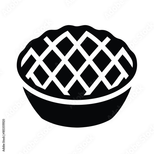 Pie Icon Vector Illustration