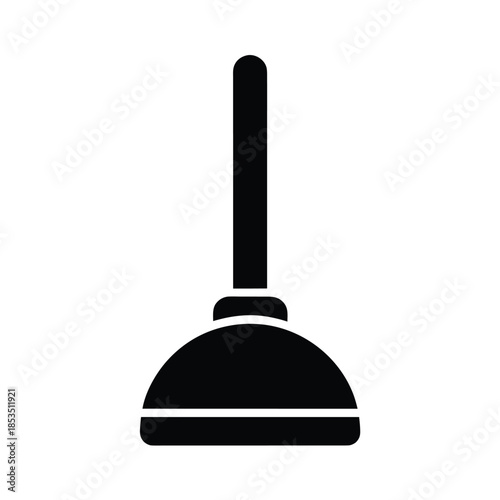 Plunger Icon Vector Illustration
